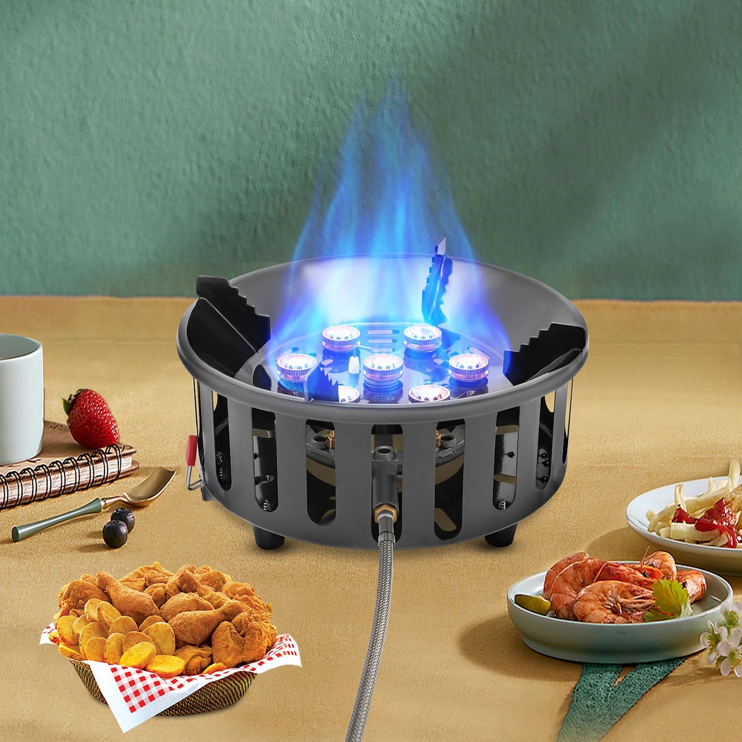21000W Portable Camping Stove With Windproof Ignition