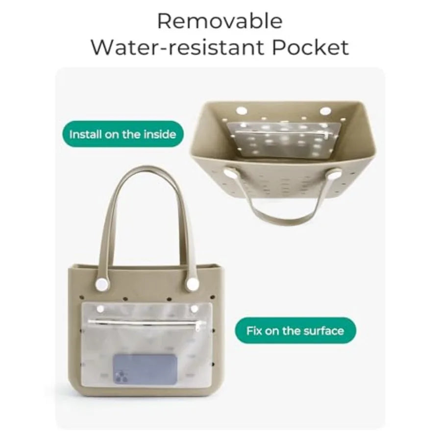 Beach Bag for Women Water Resistant Tote Sandproof Vacation Essentials