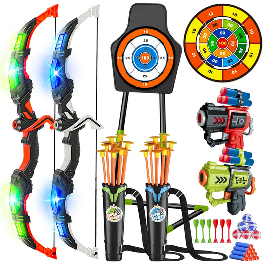 VATOS Bow And Arrow Toy Set For Kids Archery Target