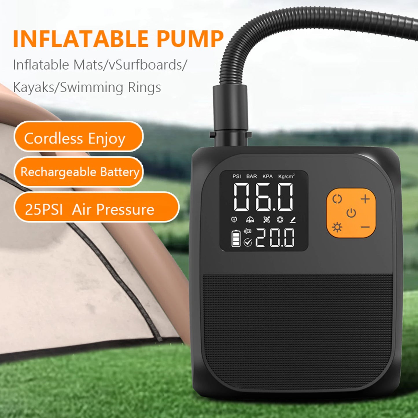 APWIKOGER Stand Up Paddleboard Pump High Pressure Inflation
