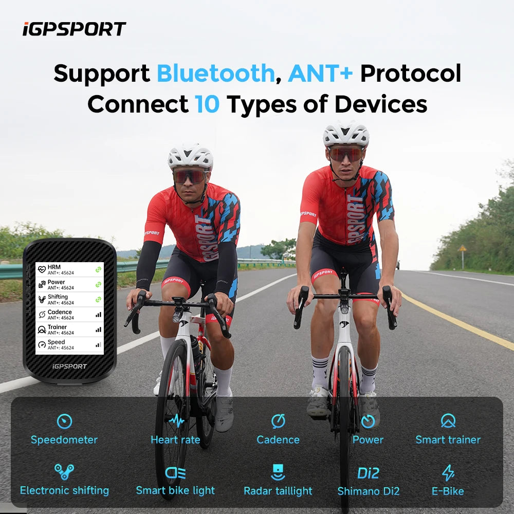 iGPSPORT BSC300T Touch Screen Bike Computer With Global Maps