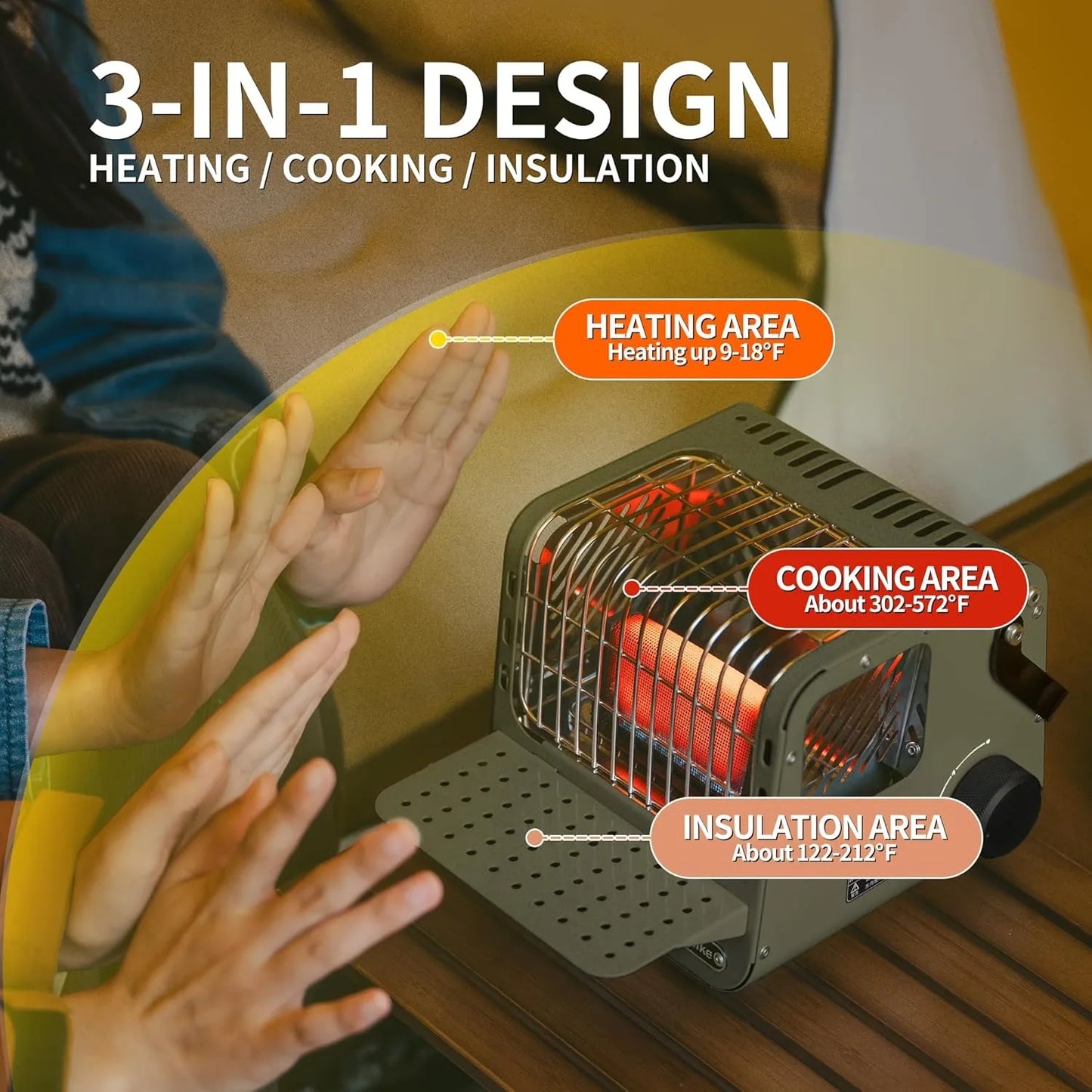 Naturehike Camp Heater Portable Space Heater for Indoor Outdoor