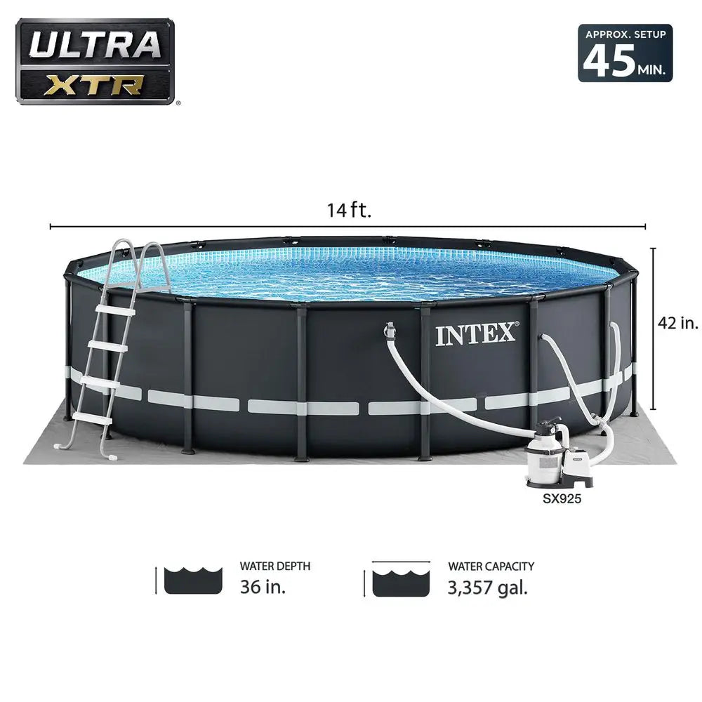 YTYIN Ultra XTR Frame Pool Set With Sand Filter Pump