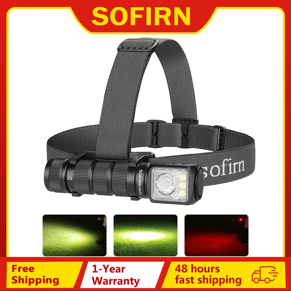 Sofirn HS42 Headlamp 2100lm USB C Rechargeable LED