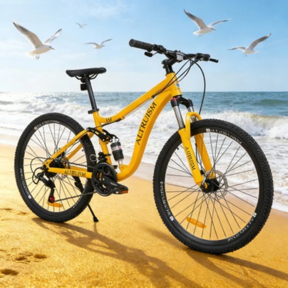 BZEQ Mountain Bike Dual Suspension 21 Speed