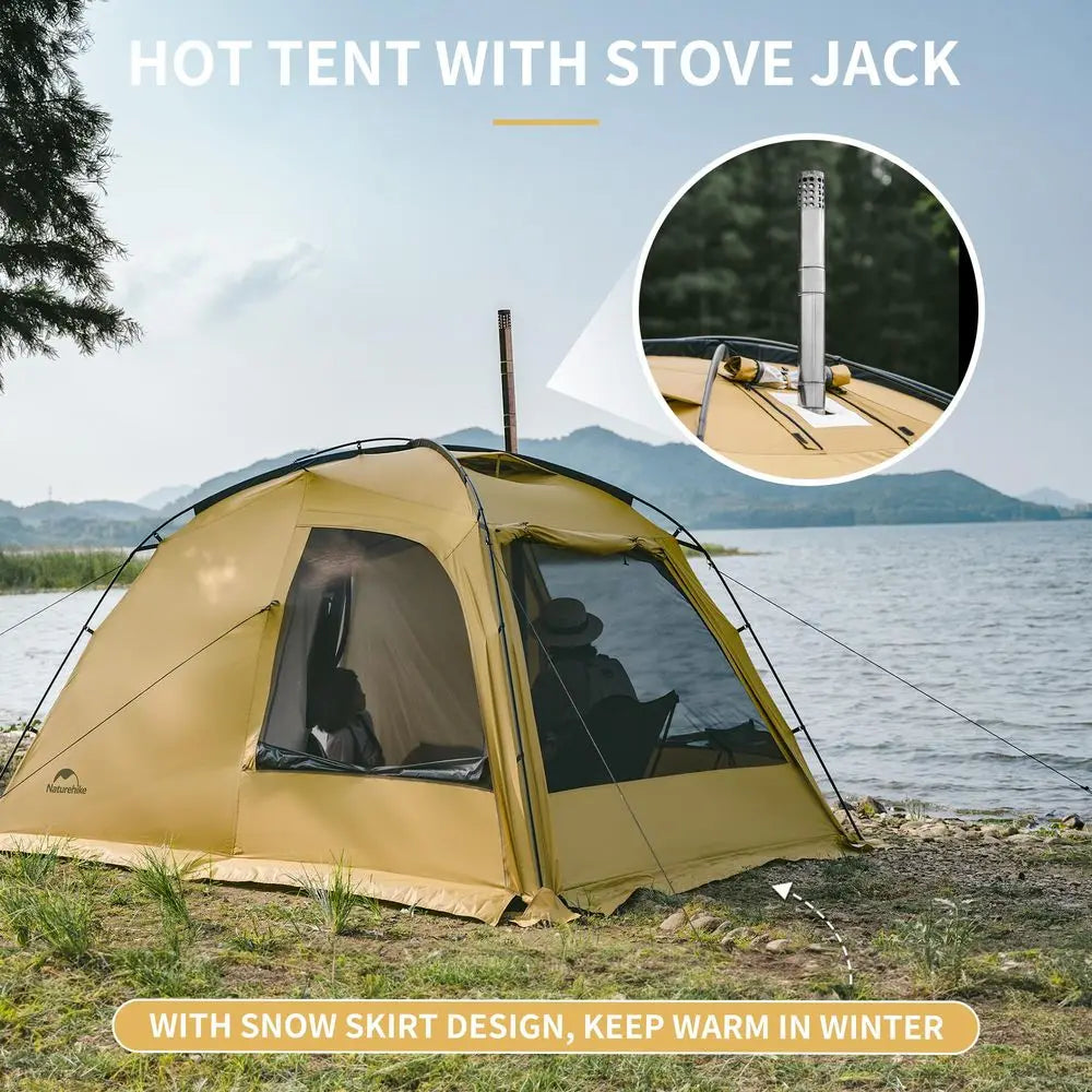 YTYIN Dune Hot Tent With Stove Jack For Eight People