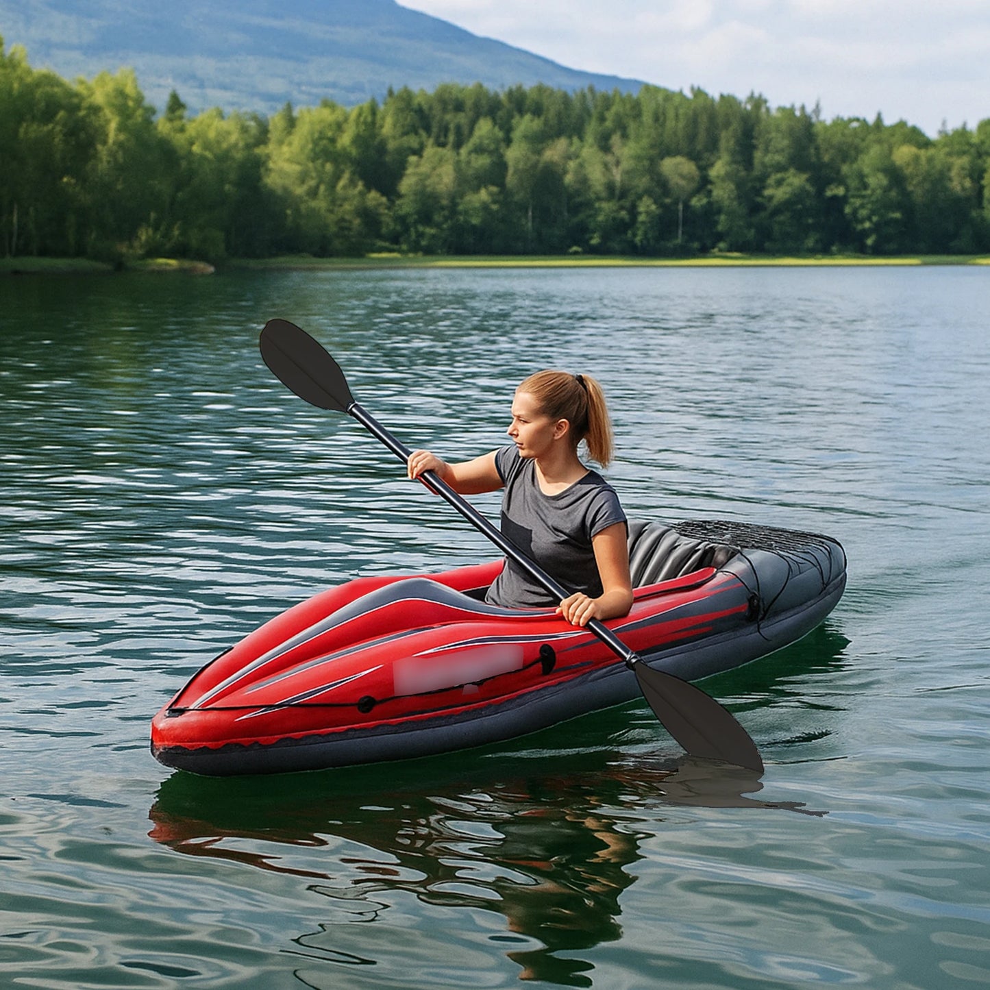 HHSJZWCY Inflatable Kayak Fishing Boat for One Person