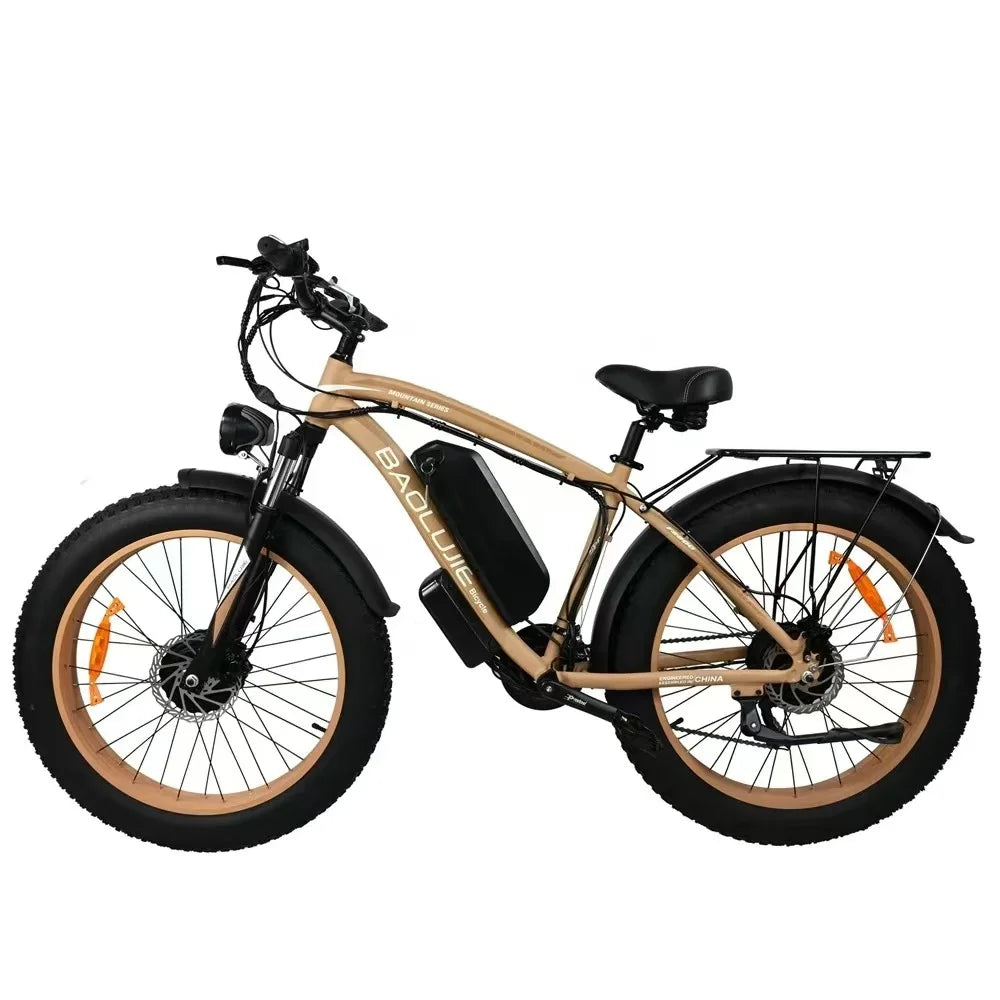 Electric Fat Tire E Bike 2000W Dual Motor Hydraulic Brakes