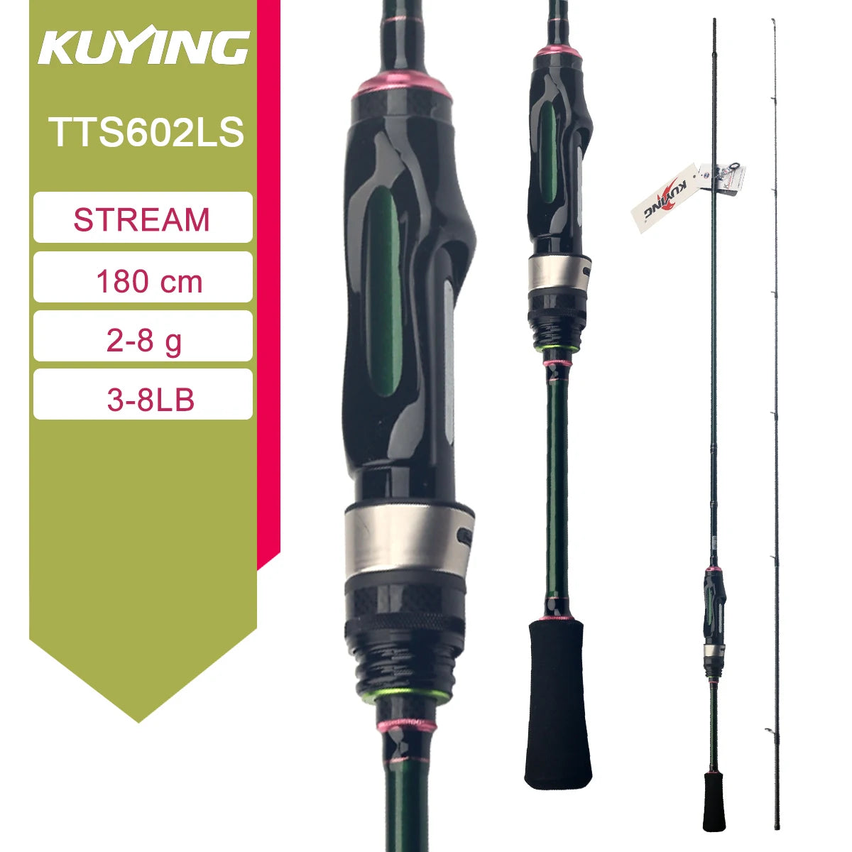 Kuying Lure Rod Baitcasting Spinning River Carbon Fishing Rod