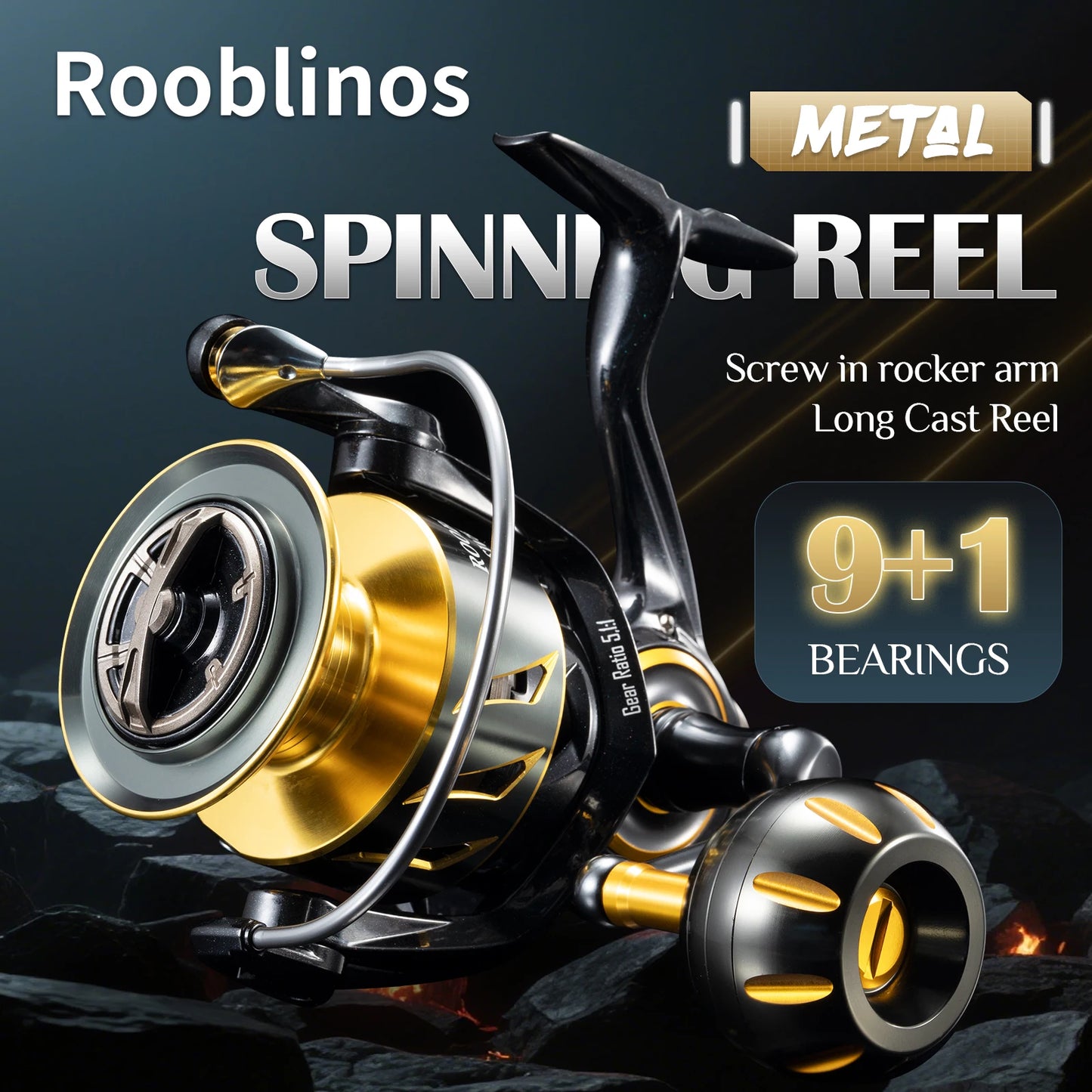 Rooblinos SW Ultralight Saltwater Surf Spinning Reel