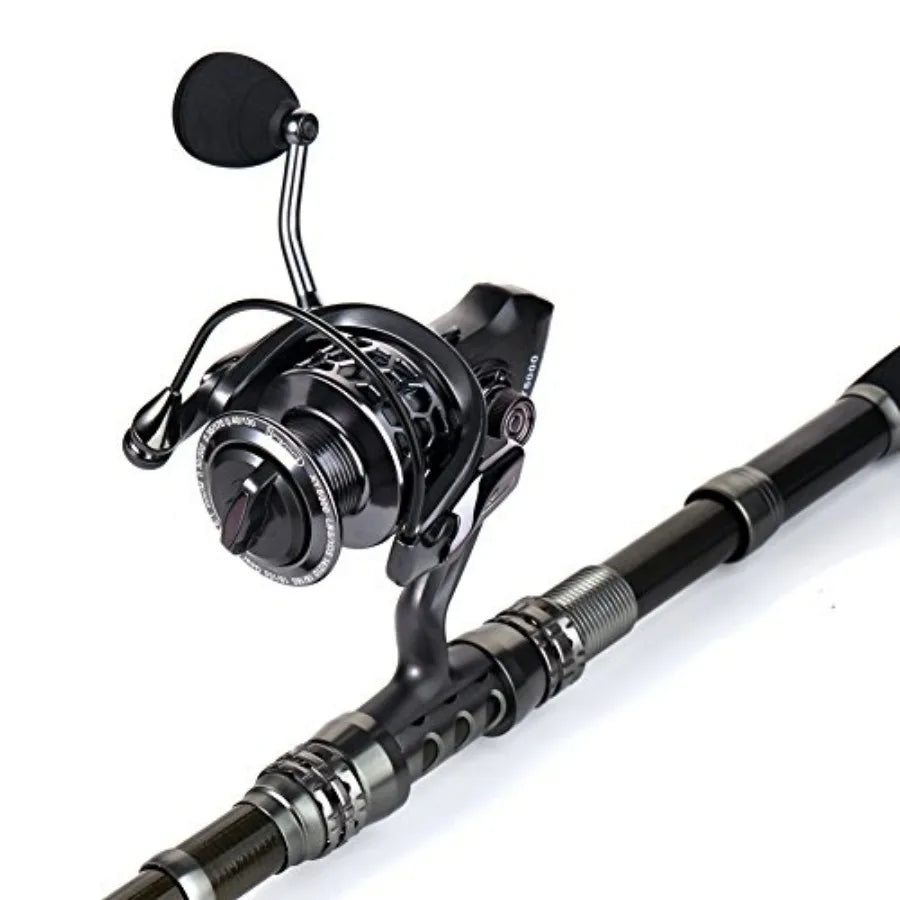 Telescopic Fishing Rod And Reel Combo With Carrier Bag Saltwater Freshwater