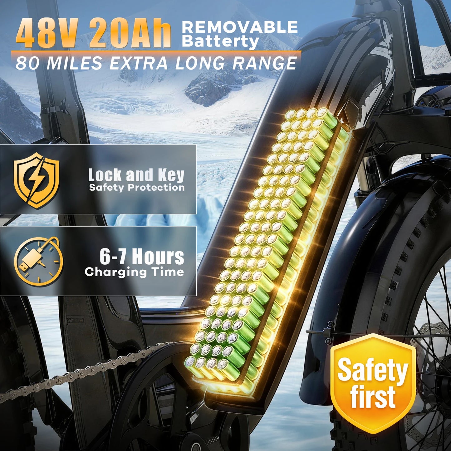 CYBERVELO EK8 Off Road Electric Bike With 1000W Peak
