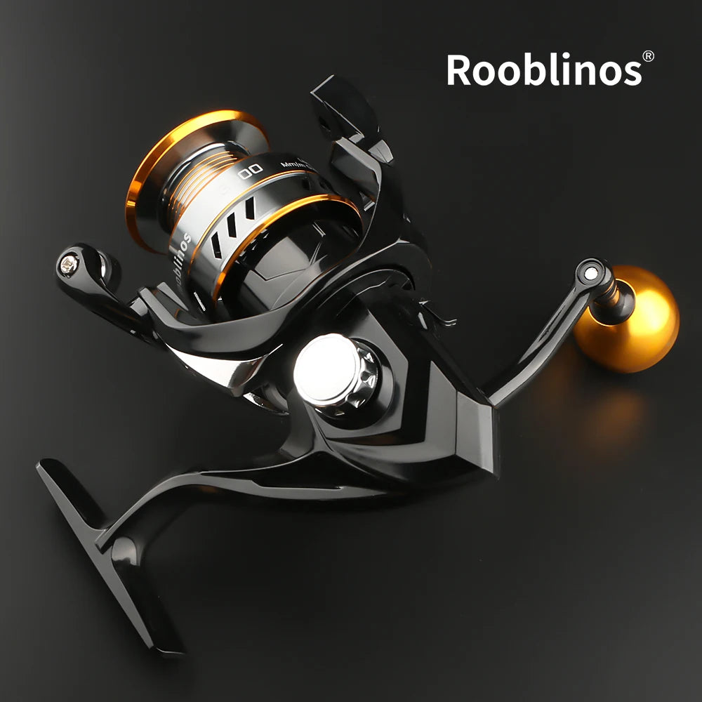 Rooblinos HM Spinning Reel 5.2:1 Gear Ratio And Smooth Drag