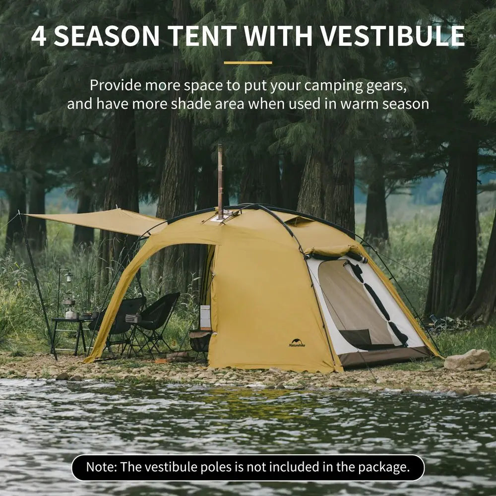 YTYIN Dune Hot Tent With Stove Jack For Eight People