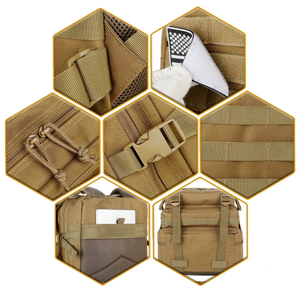 ReFire Gear Tactical Backpack Molle Pack For Outdoor Trekking
