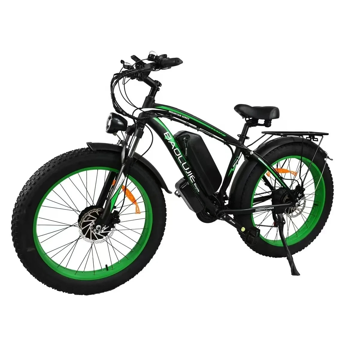 Electric Fat Tire E Bike 2000W Dual Motor Hydraulic Brakes