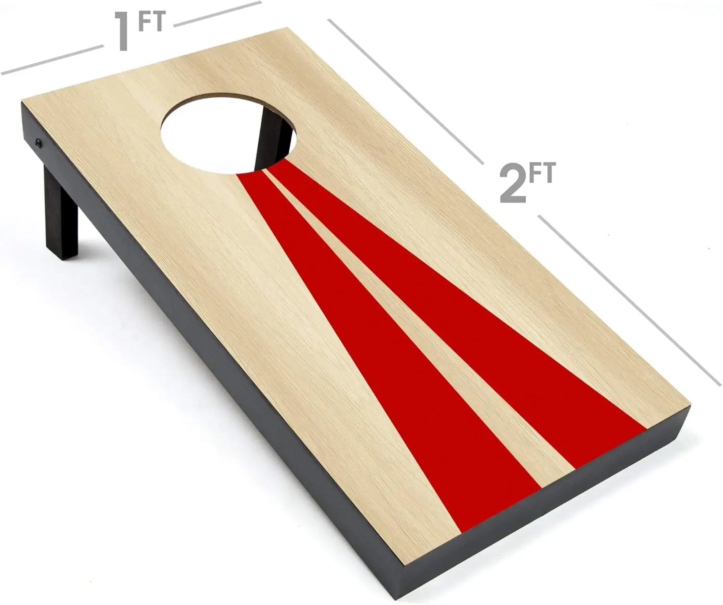Portable Cornhole Game Set With Six Bean Bags For Indoor Outdoor Fun