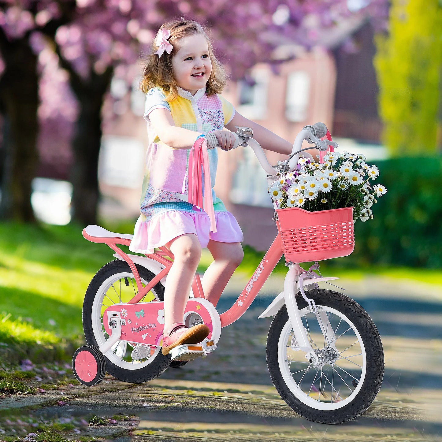 Kids Bicycle With Training Wheels For Ages 2 To Five