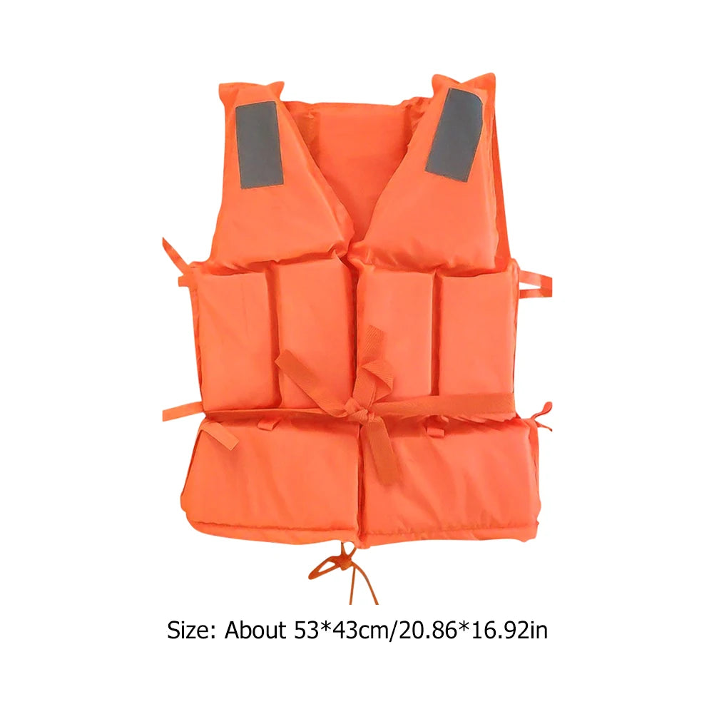 Shunmaii Adult Survival Life Jacket For Kayaking And Boating Whistle