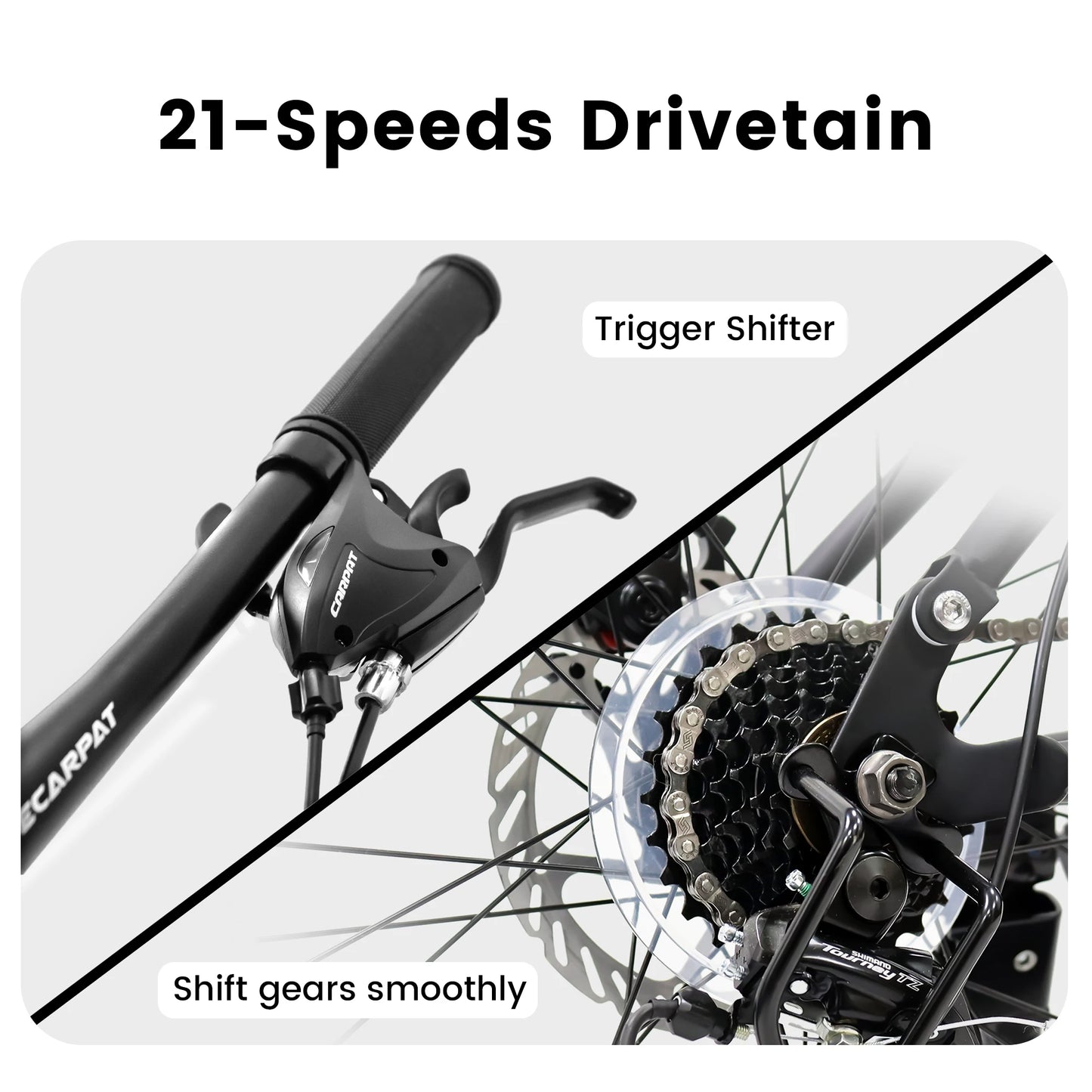 Ecarpat Unisex Dual Full Suspension Mountain Bike