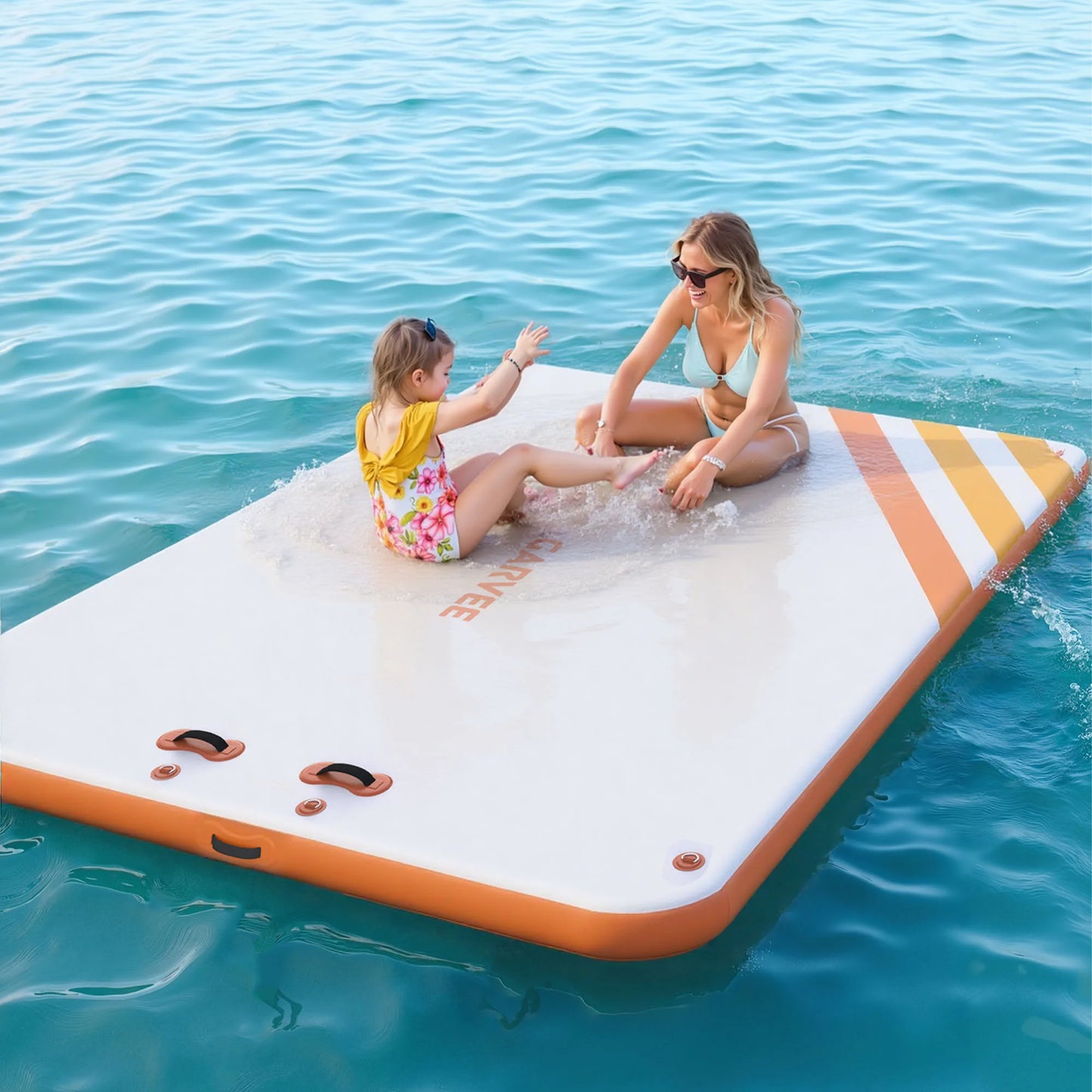 Portable Inflatable Floating Dock Platform Non-Slip PVC Water Mat