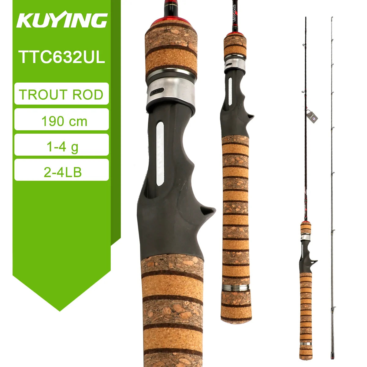 Kuying Teton Spinning Rod Carbon Lure BFS Fuji Parts