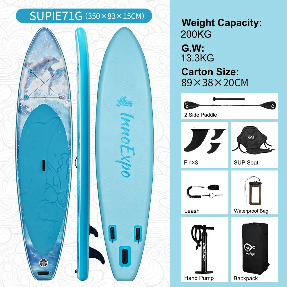InnoExpo Inflatable Stand Up Paddle Board Non Slip with Accessories