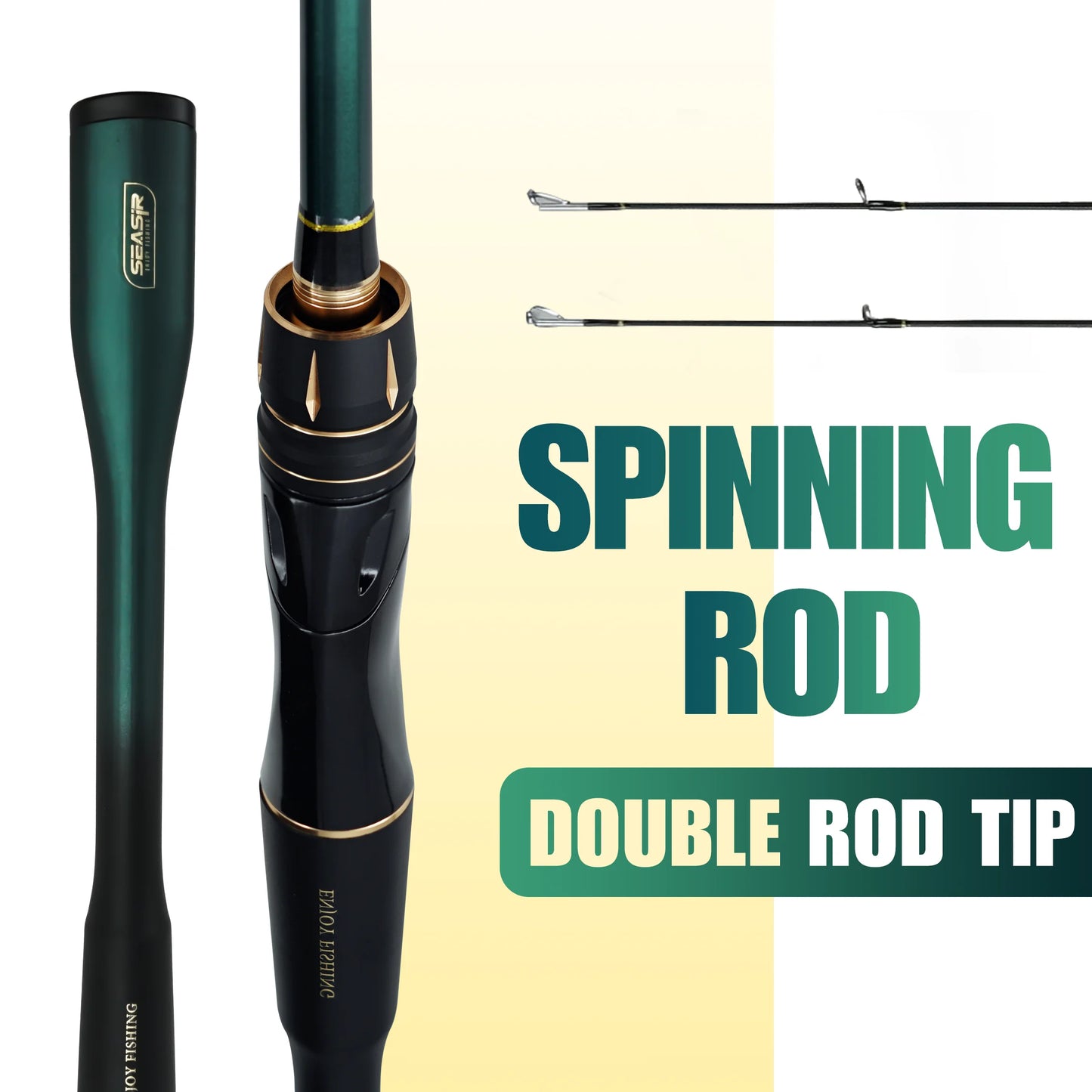 SeaSir Dark Dragon M/ML Two Rod Tips Spinning Rod Pro