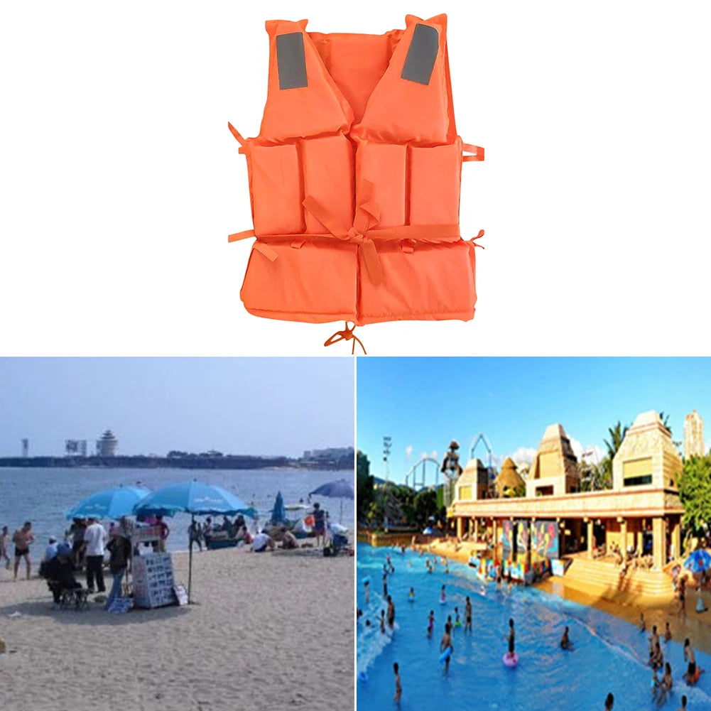 Shunmaii Adult Survival Life Jacket For Kayaking And Boating Whistle