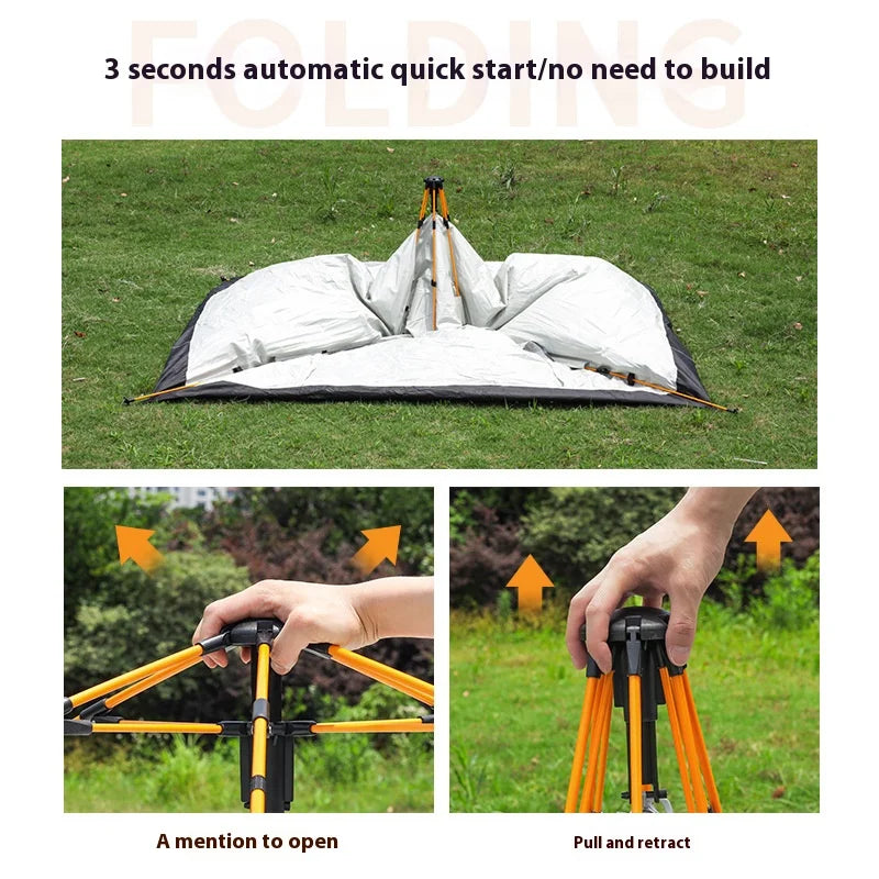 Pakicetus Automatic Quick Opening Camping Tent Rainproof Outdoor Travel