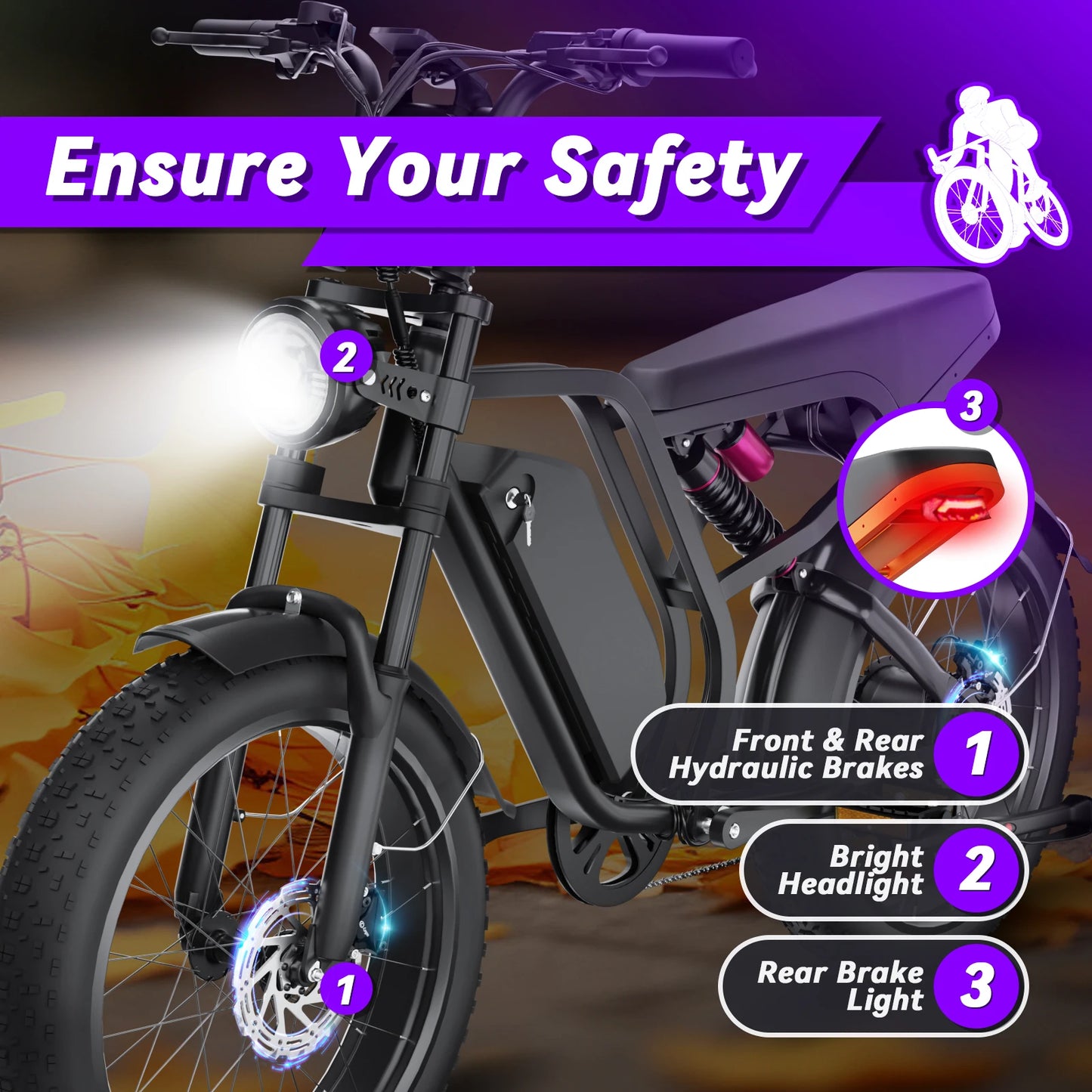 MOOBELO R700 Electric Bike 1500W 52V Battery Full Suspension