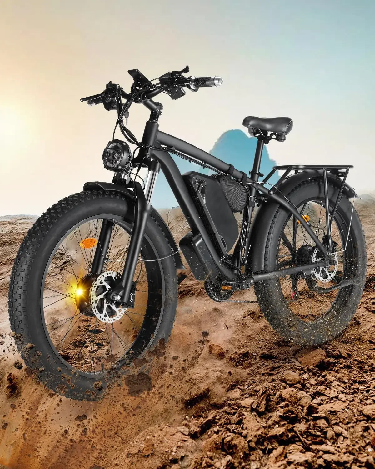 Electric Bicycle B1 2000W Dual Motor 48V 22.4Ah E Bike