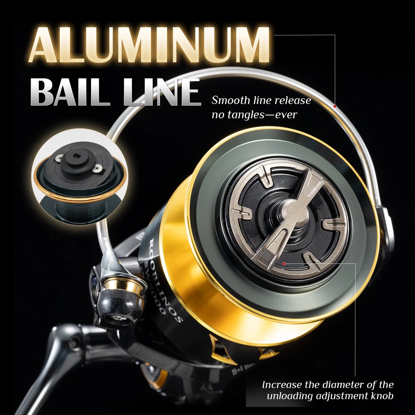 Rooblinos SW Ultralight Saltwater Surf Spinning Reel