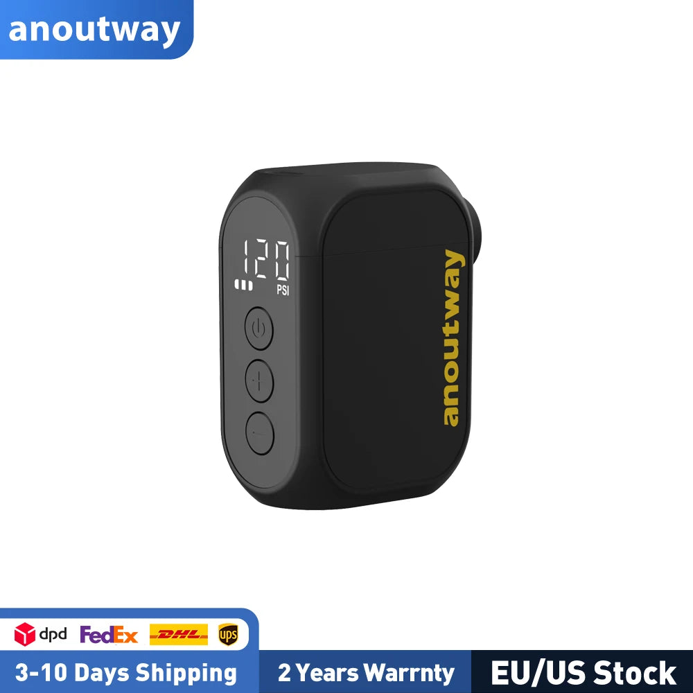 Anoutway AT1 Pro Mini Electric Bike Tire Pump With Screen