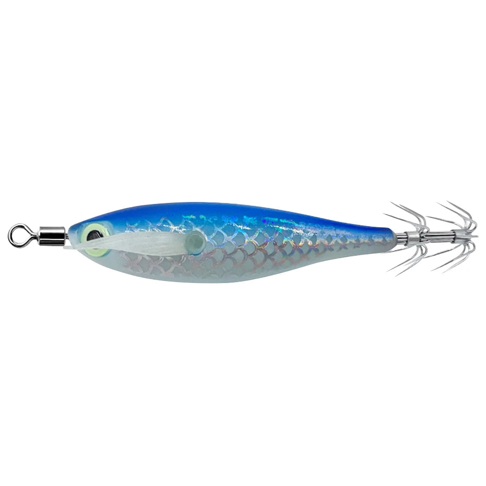 Luminous Squid Lure With 3D Eyes Glow In Dark Bait