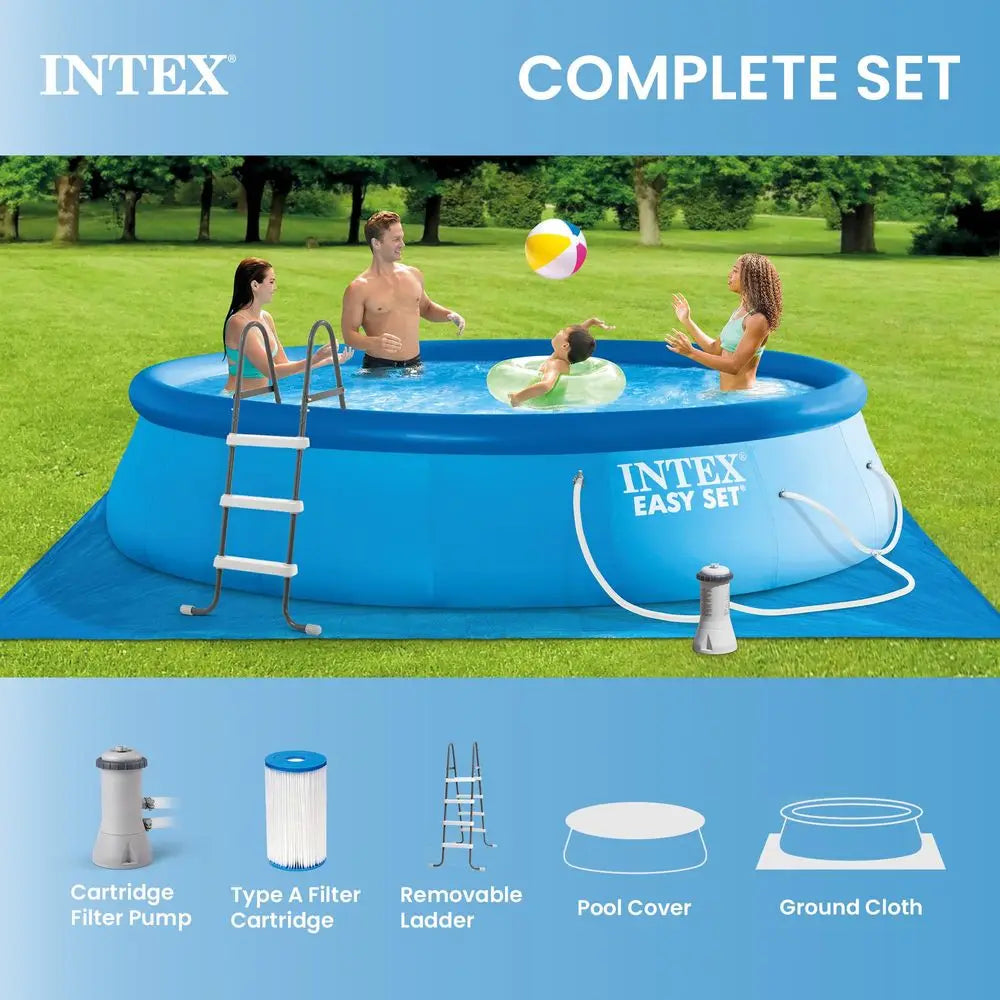 YTYIN Easy Set Above Ground Pool With Cartridge Filter Pump