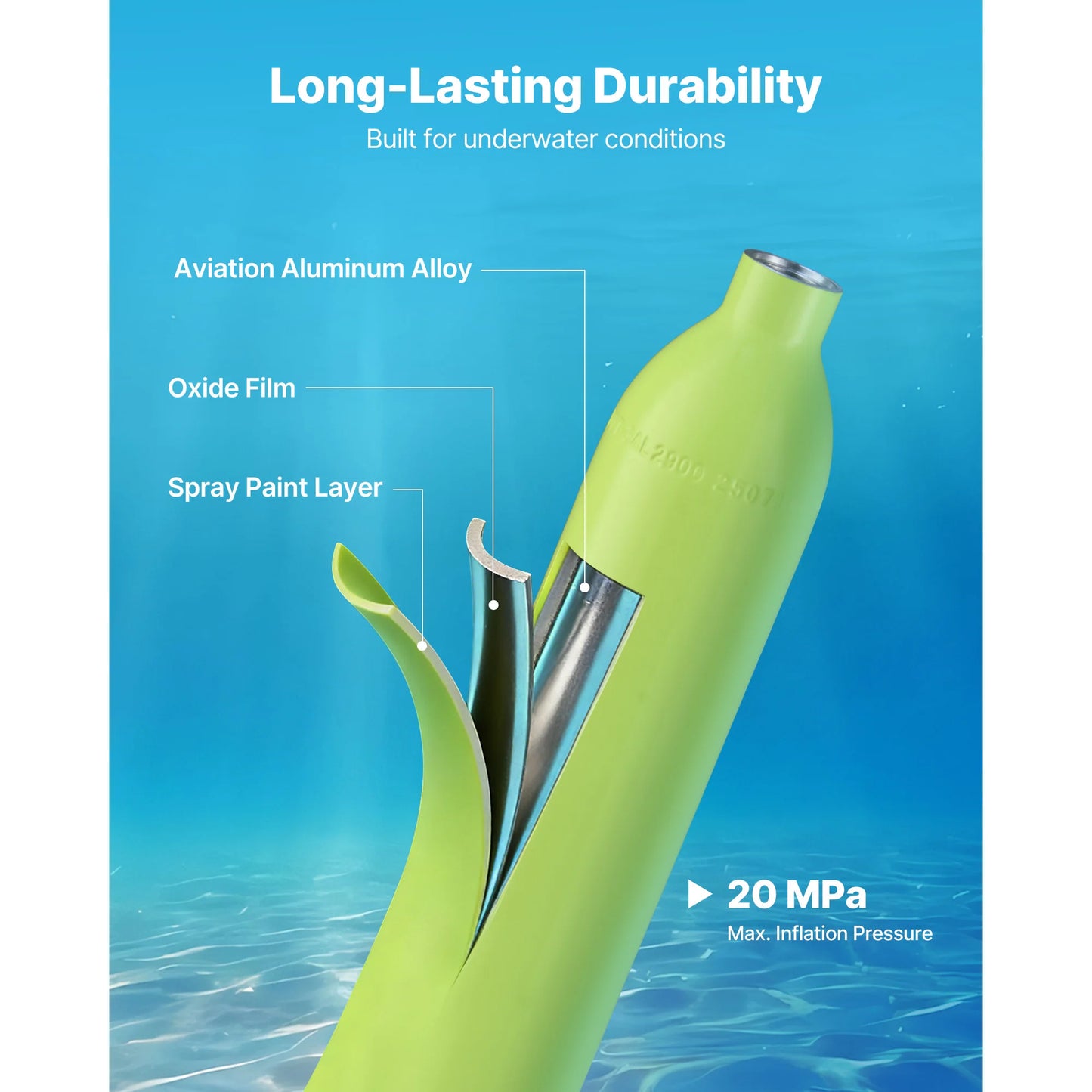SucceBuy Portable Mini Scuba Tank For Underwater Breathing