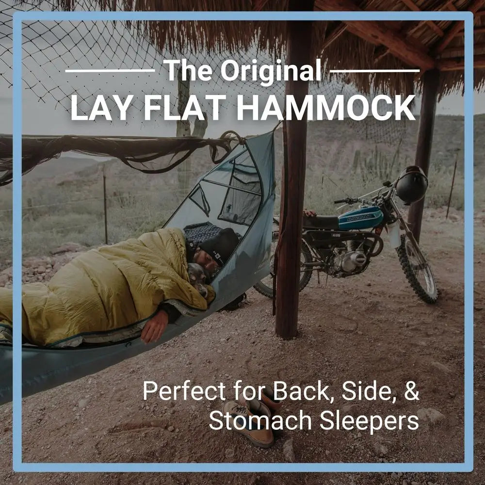 YTYIN Lay Flat Waterproof Camping Hammock Tent With Mosquito Net
