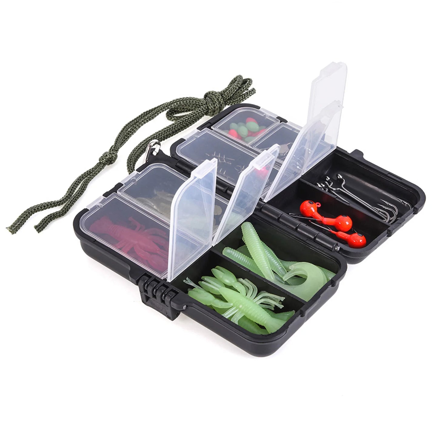 Telescopic Fishing Rod and Spinning Reel Combo Kit With Lures