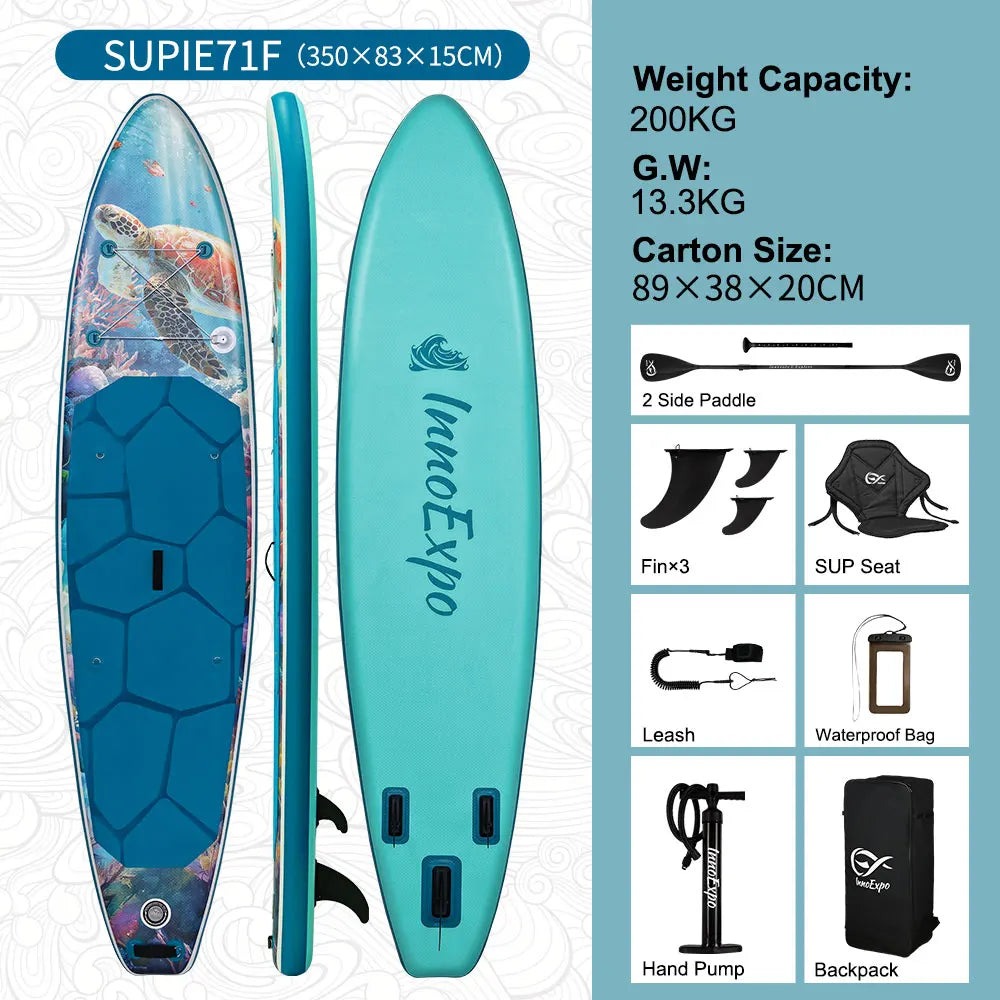 InnoExpo Inflatable Stand Up Paddle Board Non Slip with Accessories