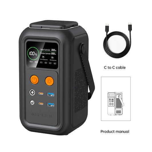 CTOLITY 200W Portable Power Station 192Wh LiFePO4 Battery USB Type C