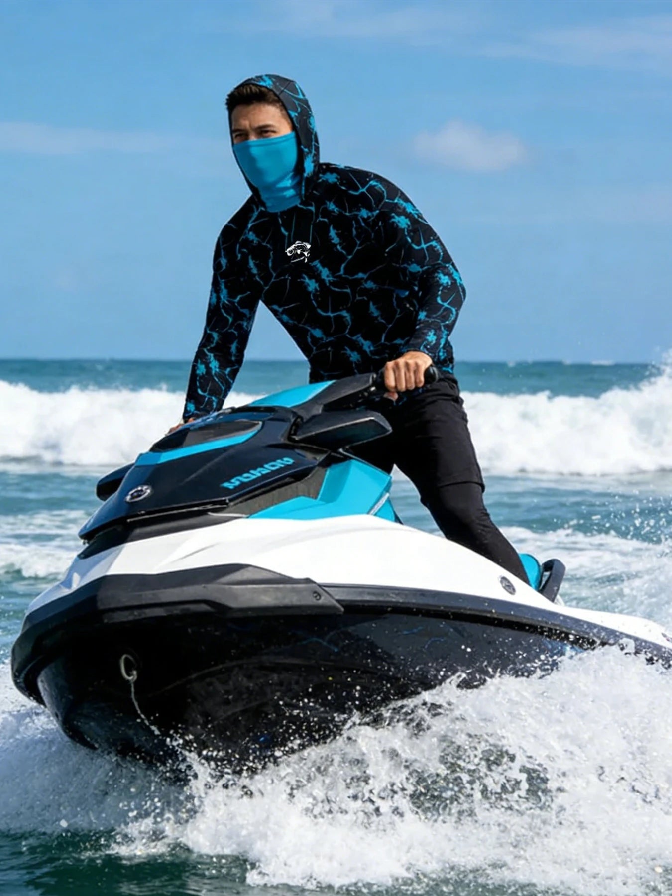 Fishing Hoodie With Cap Long Sleeve Sun Protection Shirt