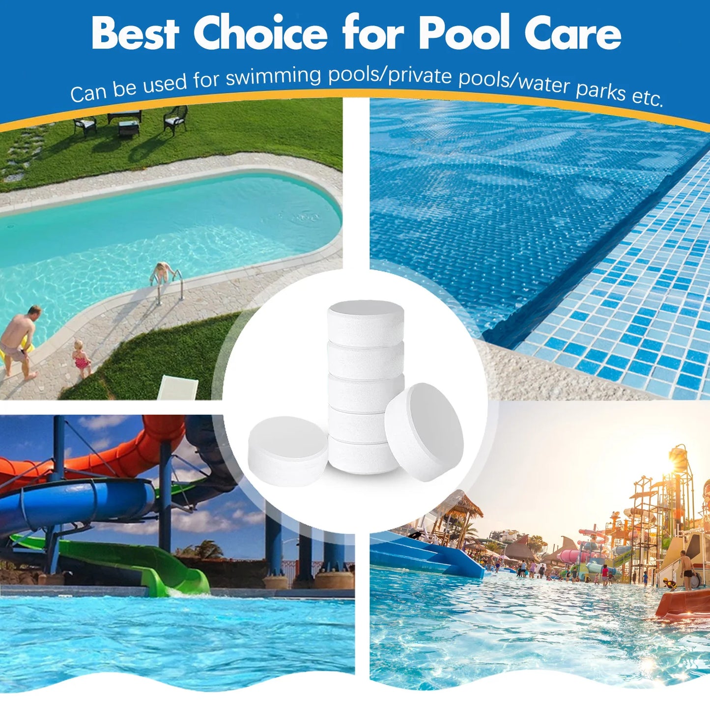 Premium Stabilized Pool Chlorine Tablets For Long Lasting Sanitization
