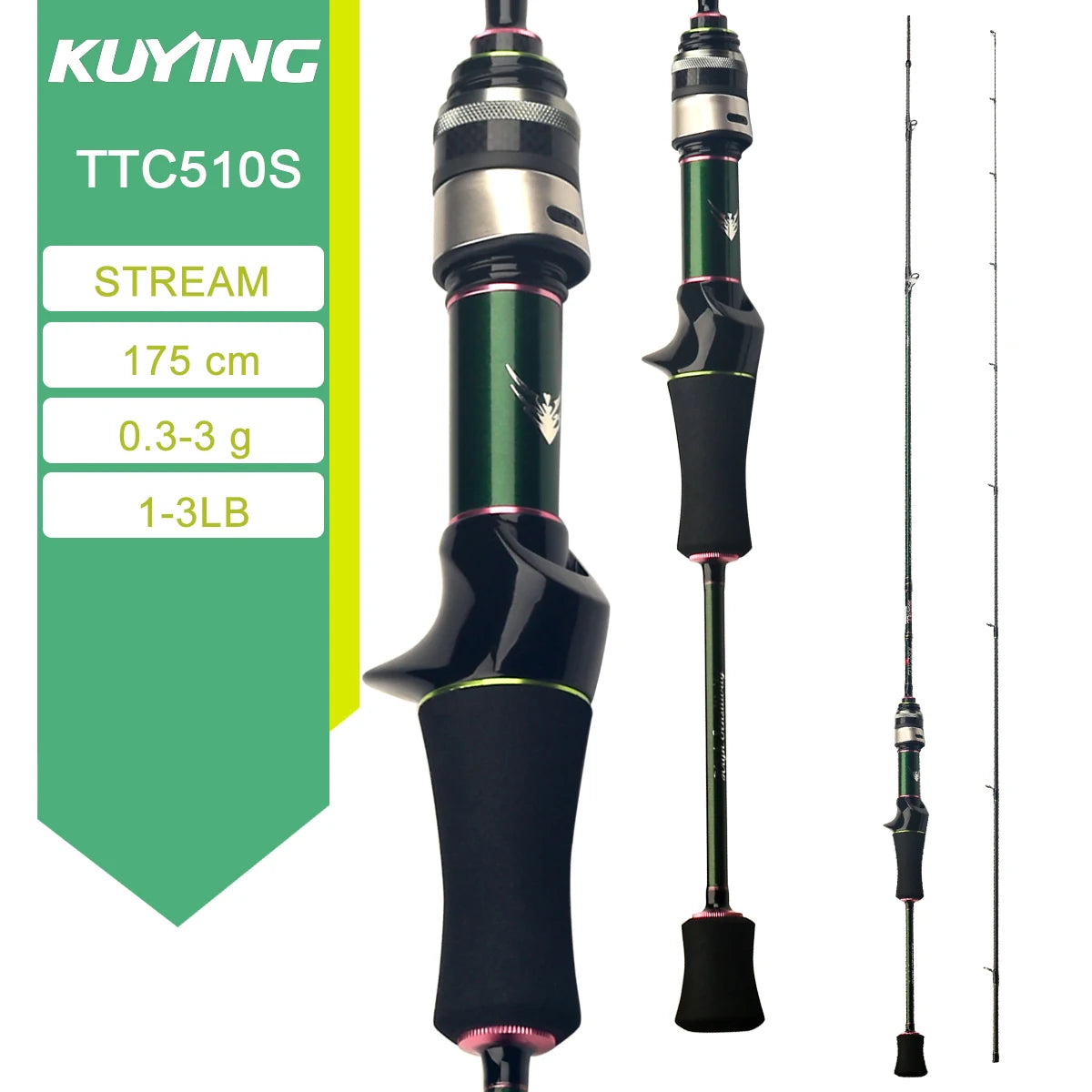 Kuying Teton Spinning Rod Carbon Lure BFS Fuji Parts