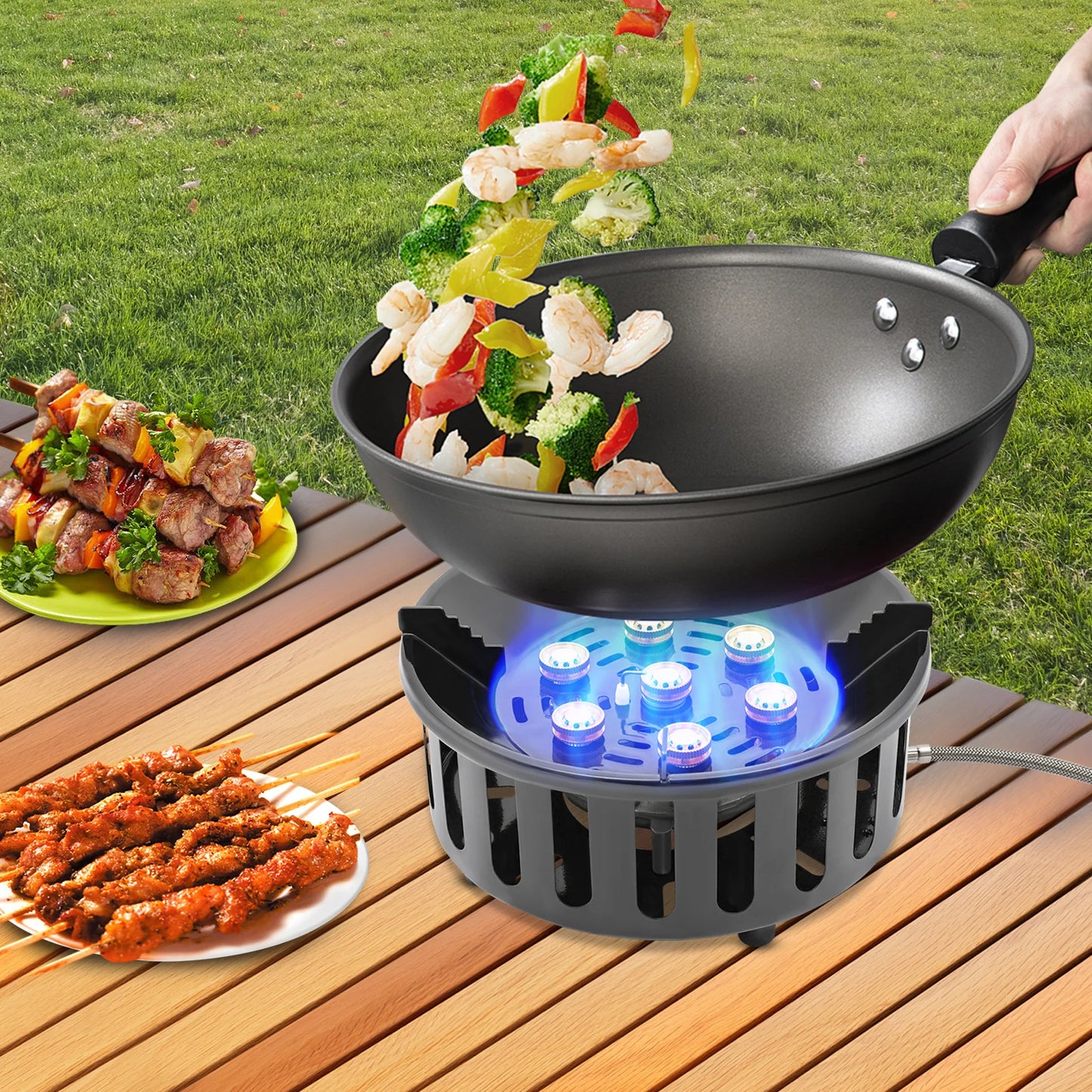 21000W Portable Camping Stove With Windproof Ignition