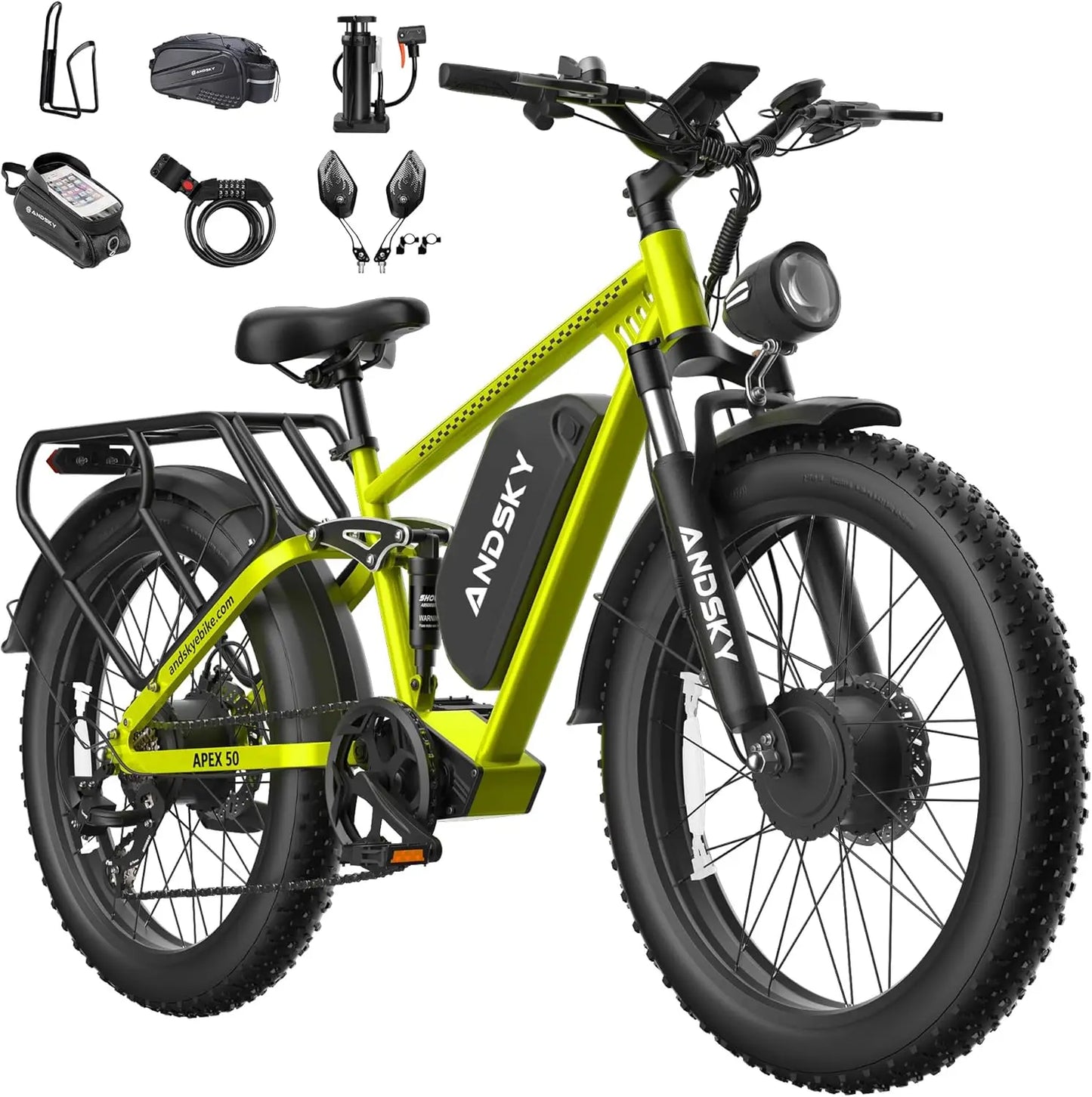 Andsky Apex 50 Electric Bicycle 3000W Dual Motor 52V