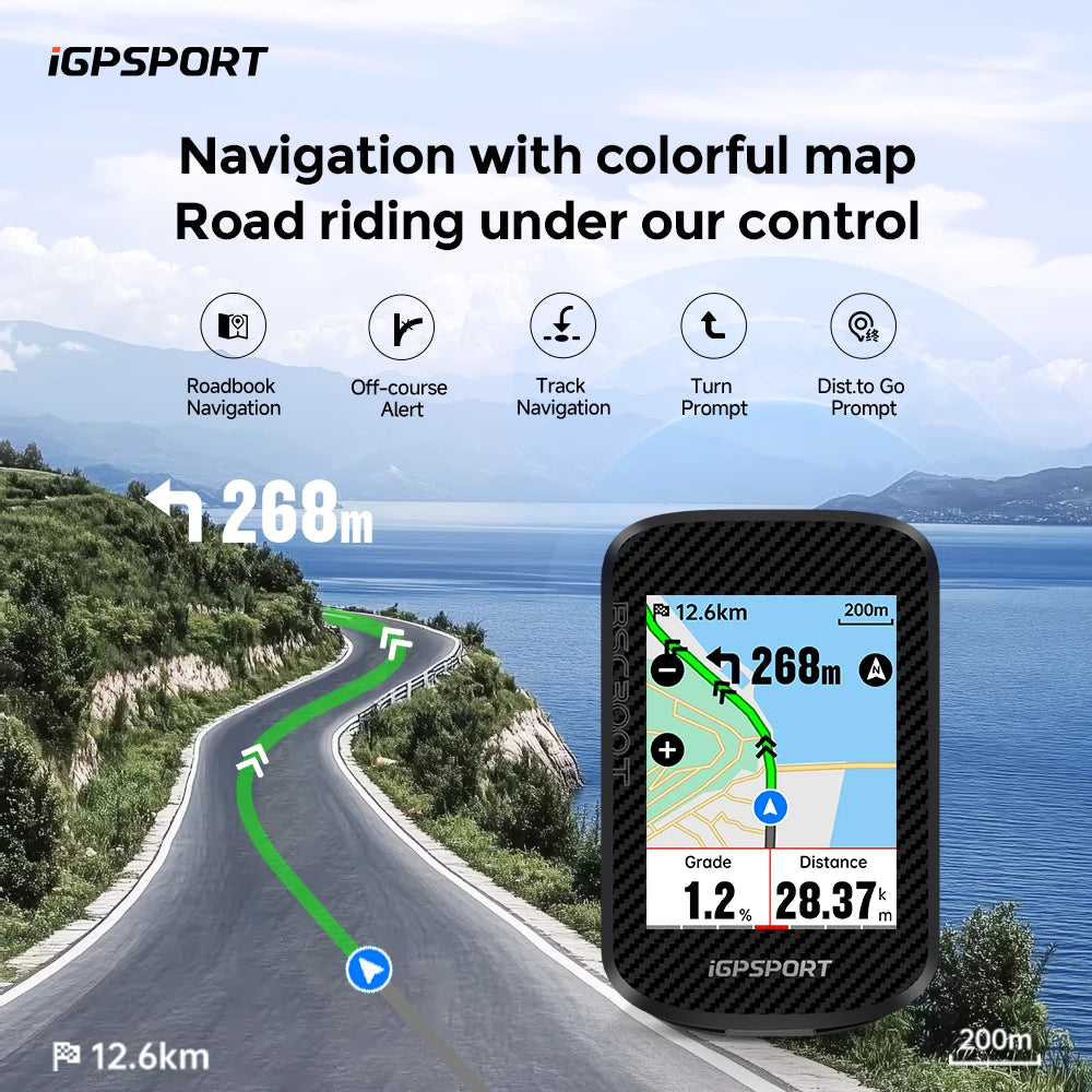 iGPSPORT BSC300T Touch Screen Bike Computer With Global Maps