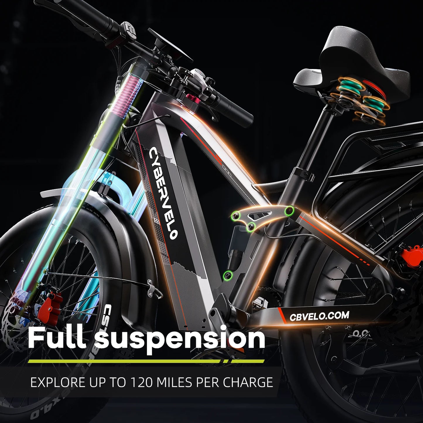 CYBERVELO Strong Power Ebike EK9 5000W Brushless Motor