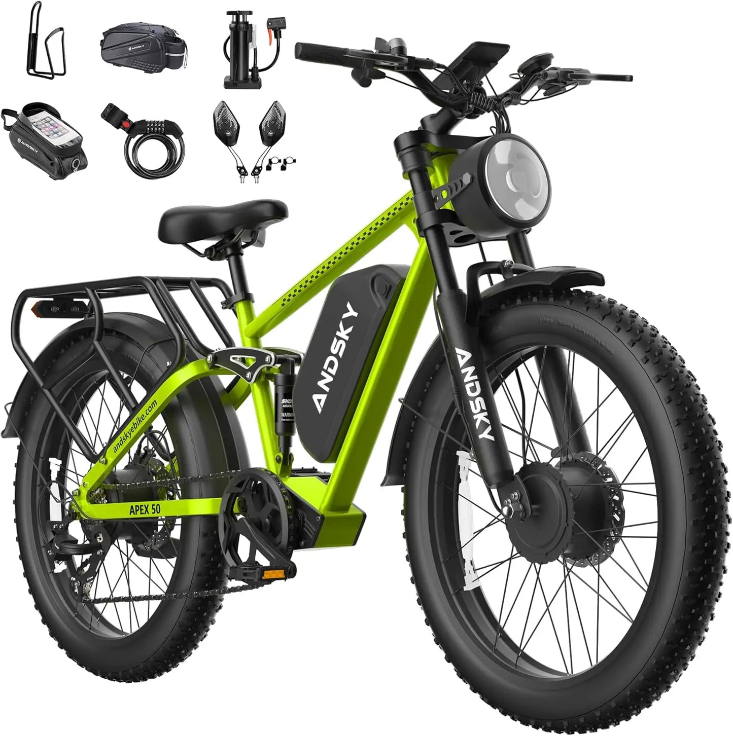 Andsky Apex 50 Electric Bicycle 3000W Dual Motor 52V
