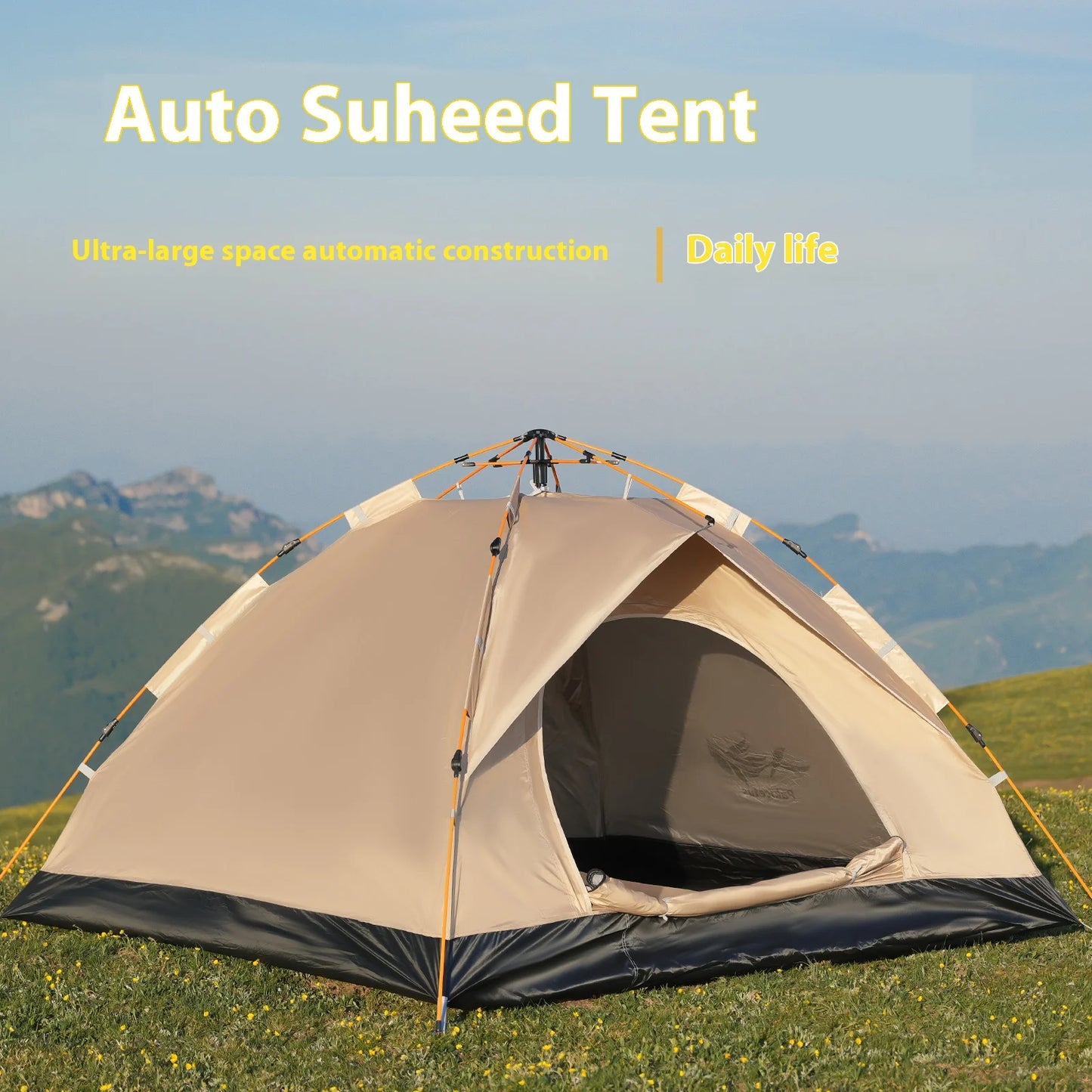 Pakicetus Instant Golden Tent Sun And Rain Shelter Beach Camping